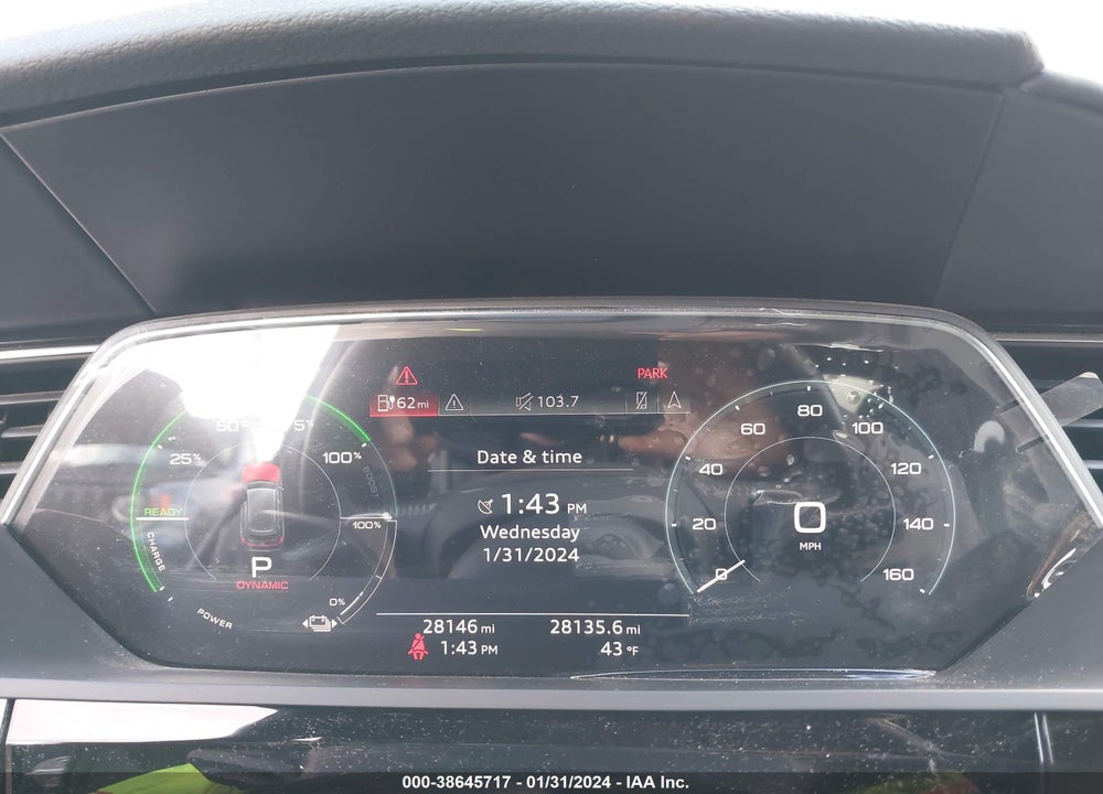 2020 AUDI E-TRON SPORTBACK PRESTIGE QUATTRO VIN: WA13ABGE1LB035267