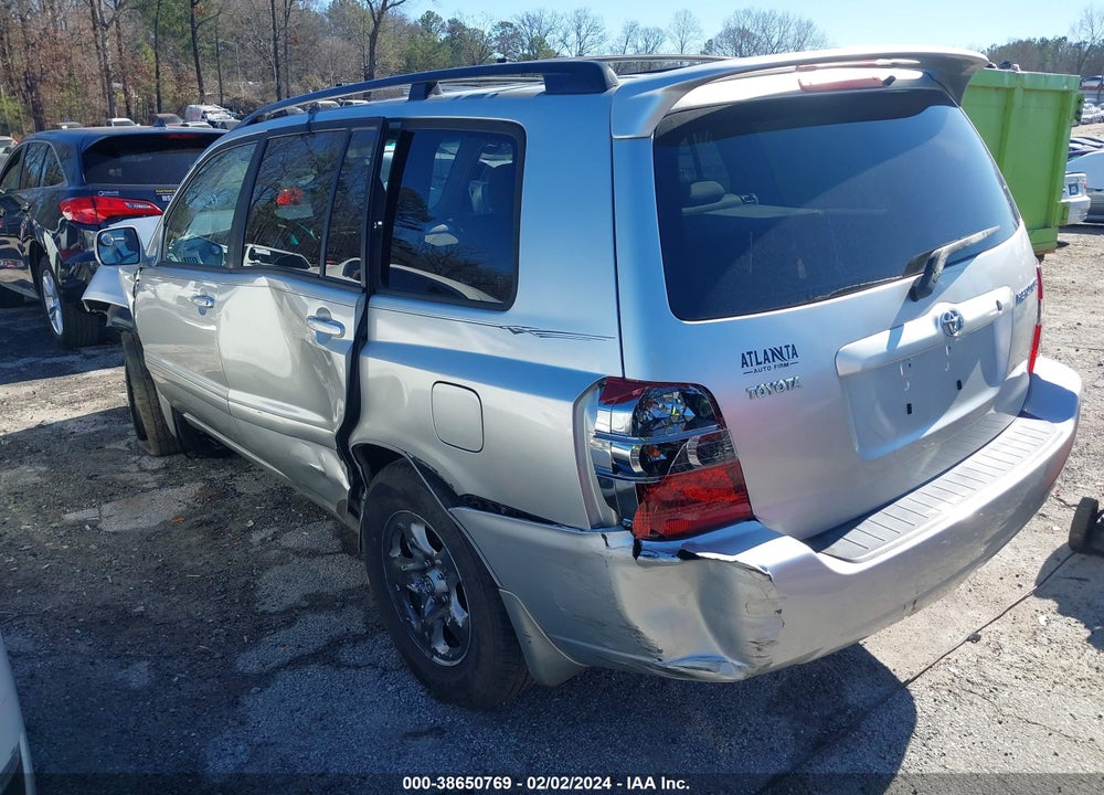 2007 TOYOTA HIGHLANDER VIN: JTEGD21A770158685