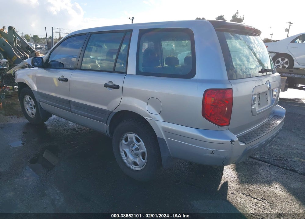2005 HONDA PILOT LX VIN: 2HKYF18165H555856