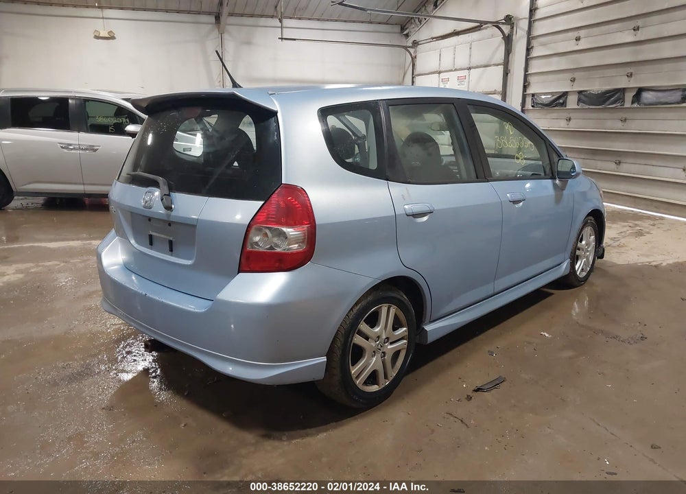 2008 HONDA FIT SPORT VIN: JHMGD38618S043600