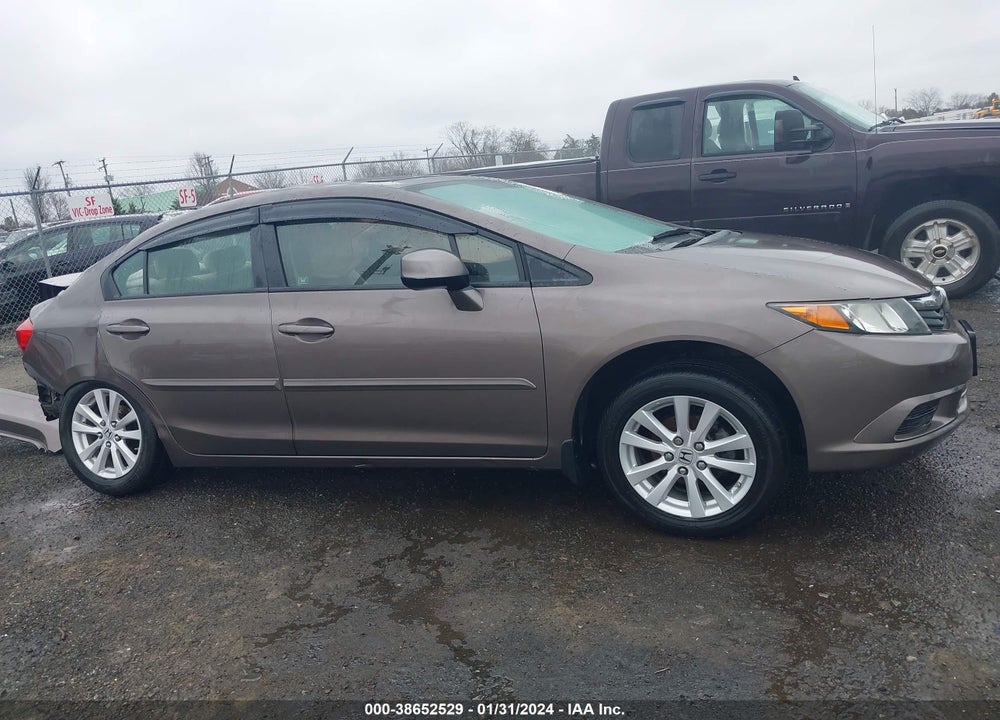 2012 HONDA CIVIC EX VIN: 2HGFB2F8XCH527087