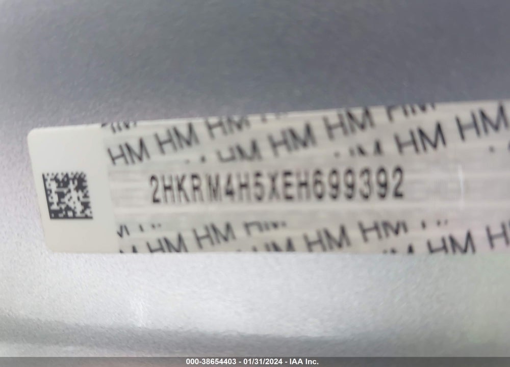 2014 HONDA CR-V EX VIN: 2HKRM4H5XEH699392