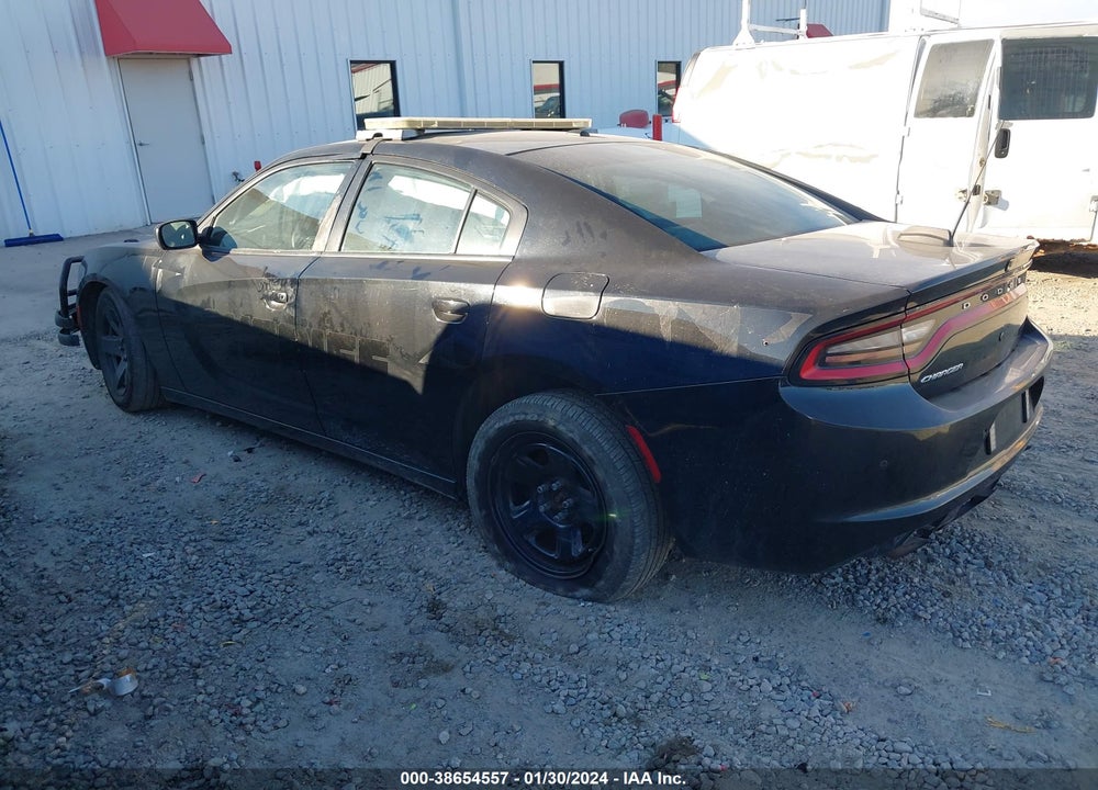 2018 DODGE CHARGER POLICE RWD VIN: 2C3CDXAT3JH325648