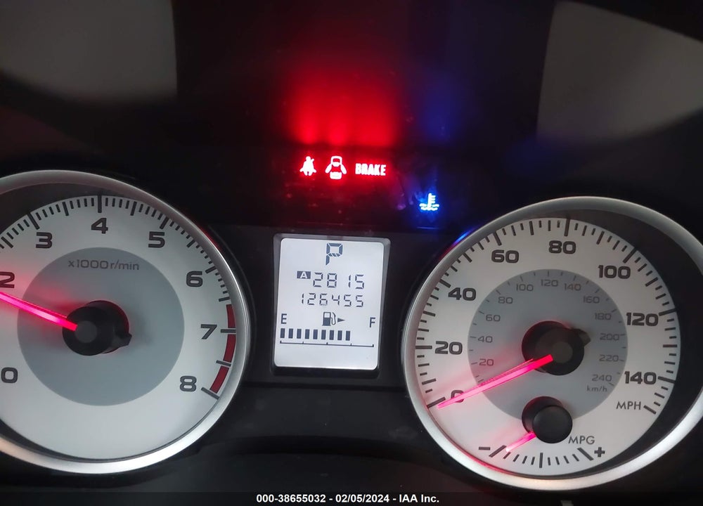 2012 SUBARU IMPREZA 2.0I PREMIUM VIN: JF1GPAF67CH209629