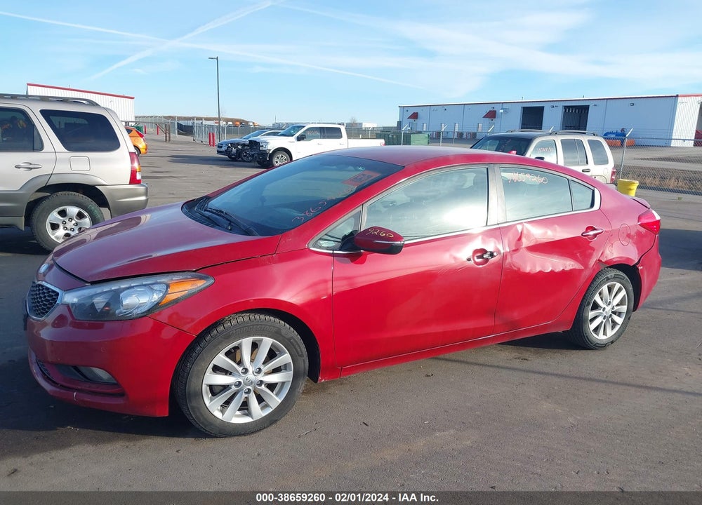 2014 KIA FORTE EX VIN: KNAFX4A80E5115447