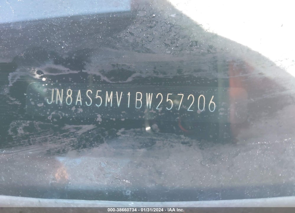 2011 NISSAN ROGUE VIN: JN8AS5MV1BW257206