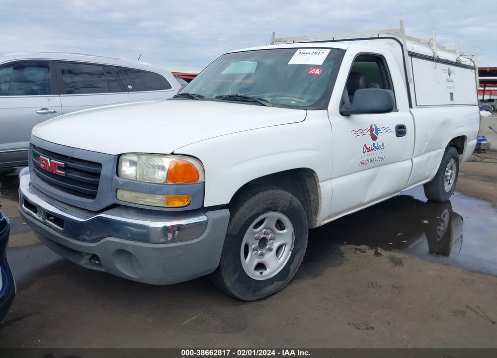 2003 GMC SIERRA 1500 WORK TRUCK VIN: 1GTEC14V43Z123387