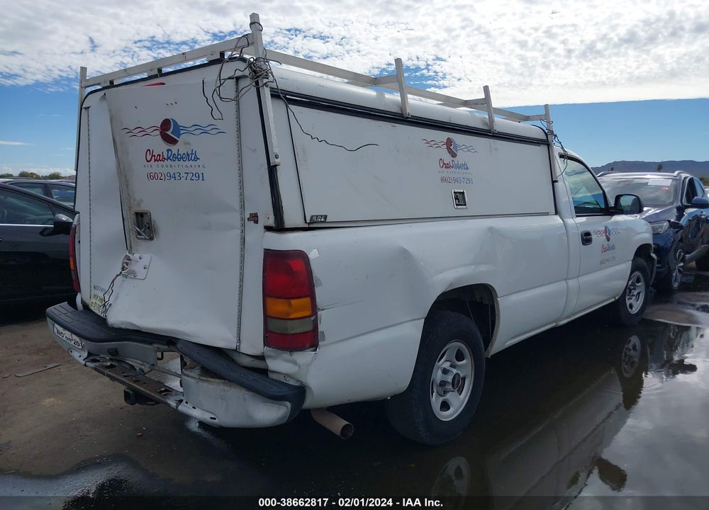 2003 GMC SIERRA 1500 WORK TRUCK VIN: 1GTEC14V43Z123387
