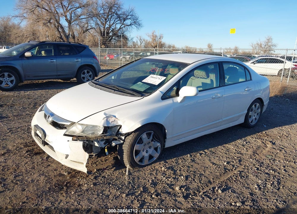 2010 HONDA CIVIC LX VIN: 19XFA1F57AE043727