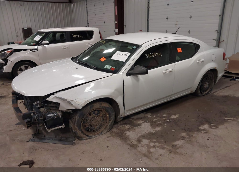 2013 DODGE AVENGER VIN: 1C3CDZAG3DN749552