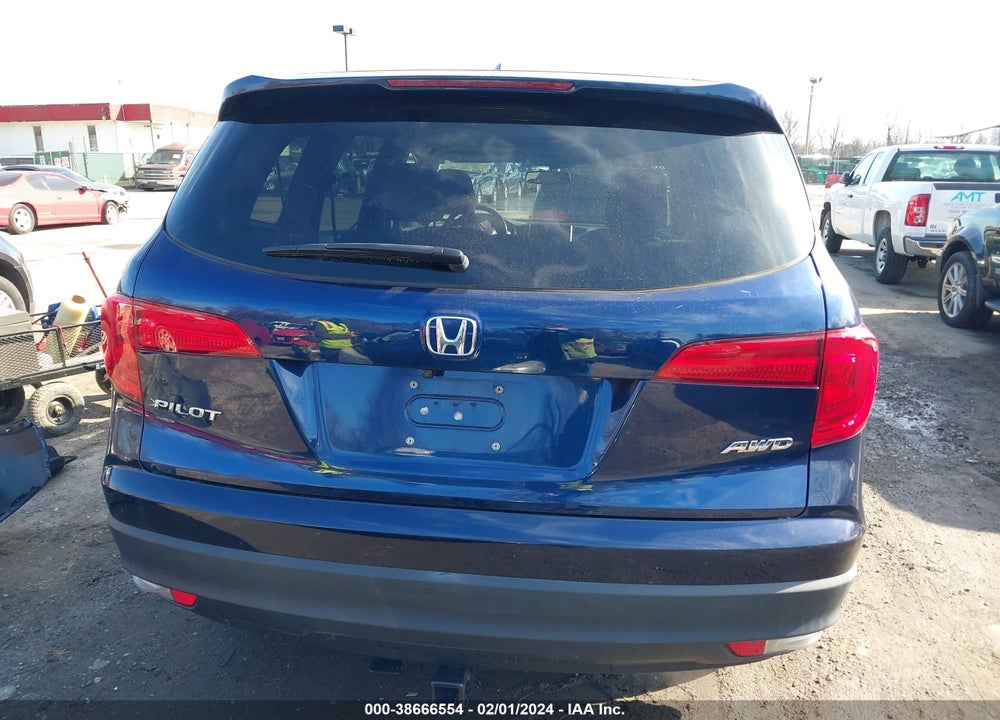 2017 HONDA PILOT EX-L VIN: 5FNYF6H57HB069544