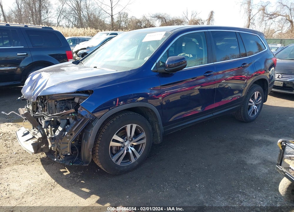 2017 HONDA PILOT EX-L VIN: 5FNYF6H57HB069544