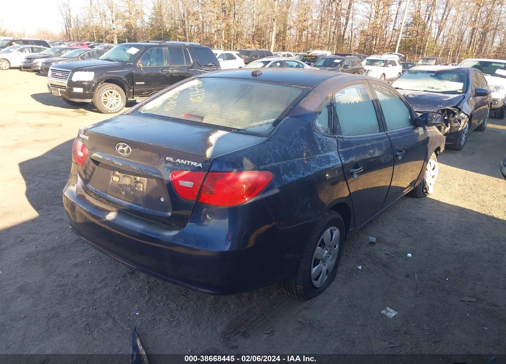 2008 HYUNDAI ELANTRA GLS/SE VIN: KMHDU46DX8U539944