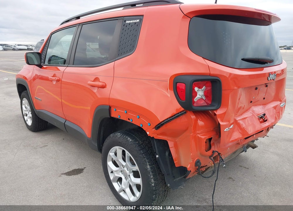 2018 JEEP RENEGADE LATITUDE 4X4 VIN: ZACCJBBB6JPJ37537