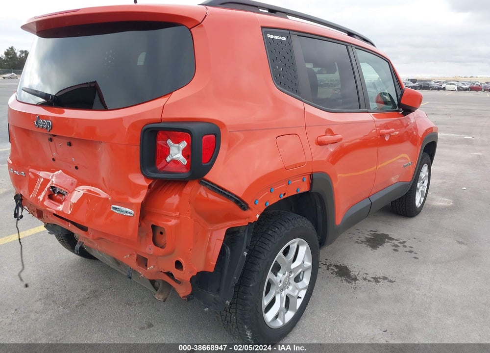 2018 JEEP RENEGADE LATITUDE 4X4 VIN: ZACCJBBB6JPJ37537