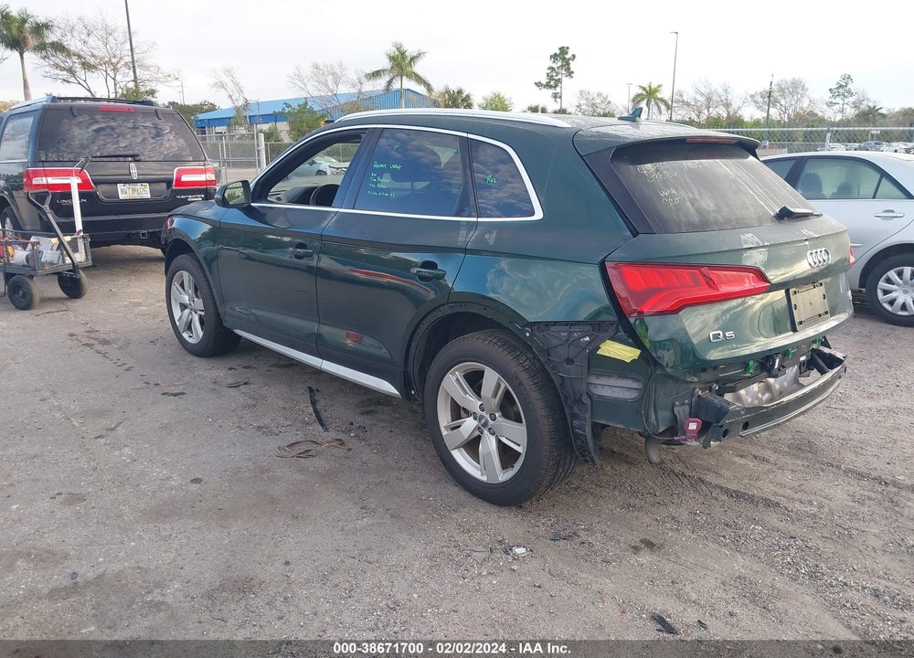 2018 AUDI Q5 2.0T PREMIUM/2.0T TECH PREMIUM VIN: WA1BNAFY7J2028472