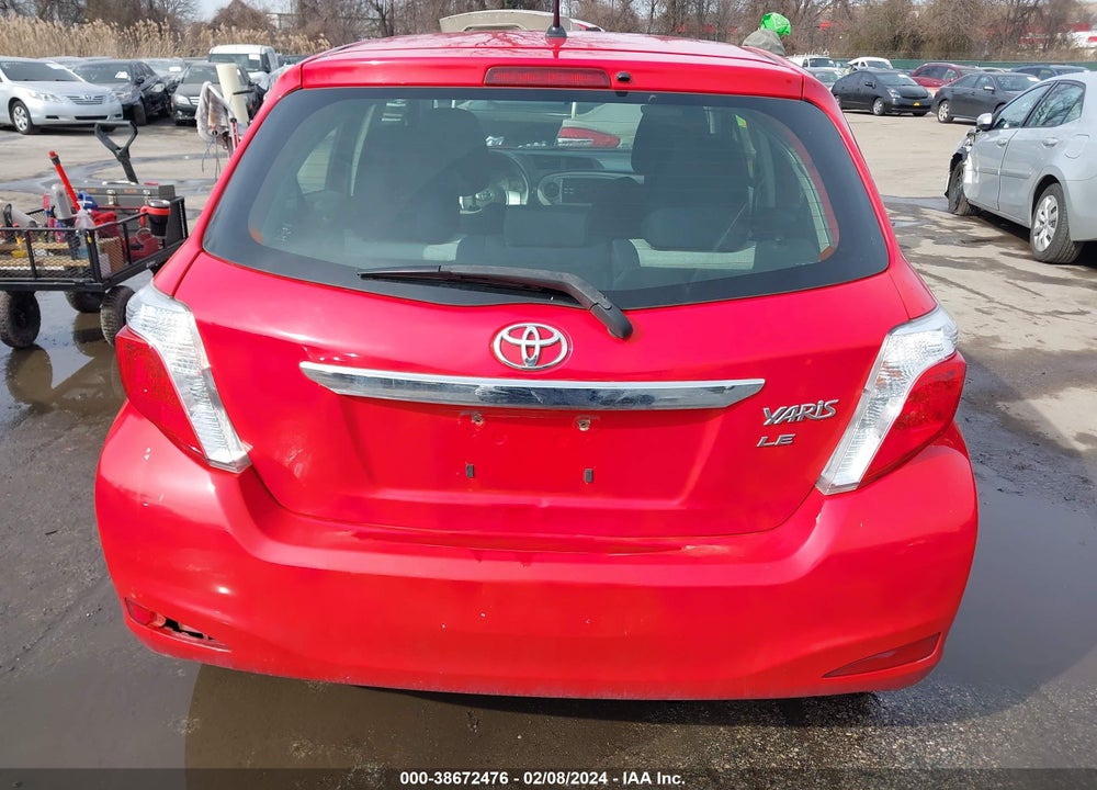 2012 TOYOTA YARIS LE VIN: JTDKTUD38CD512601