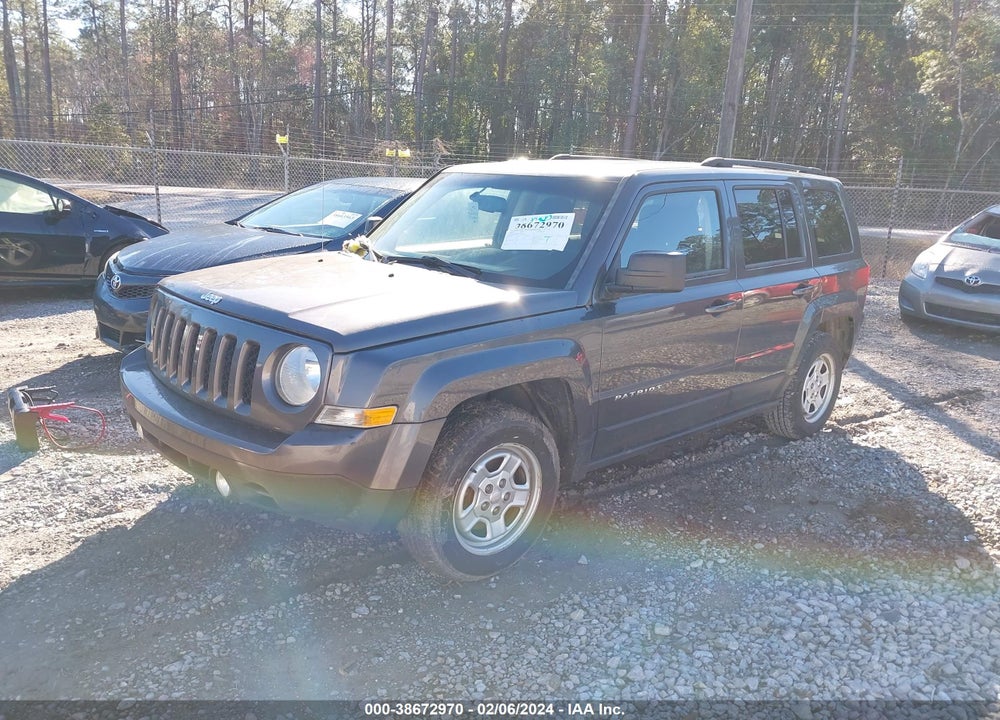 2016 JEEP PATRIOT VIN: 1C4NJPBB4GD576784