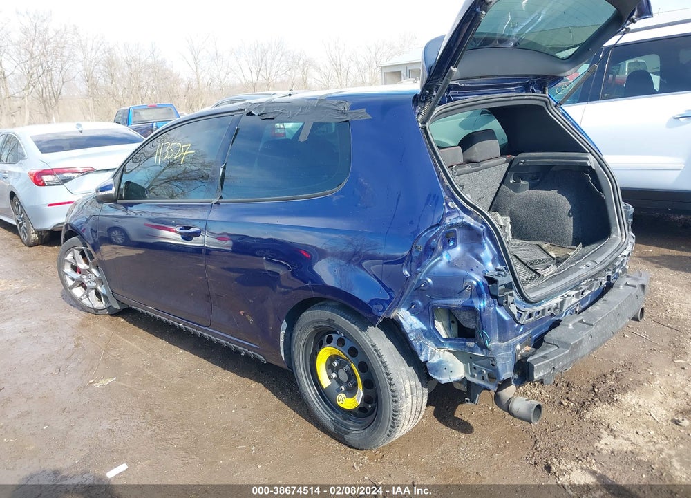 2013 VOLKSWAGEN GTI 2-DOOR VIN: WVWFV7AJ4DW086380