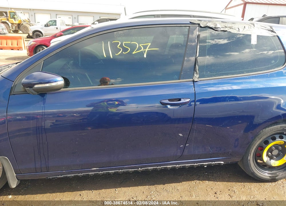 2013 VOLKSWAGEN GTI 2-DOOR VIN: WVWFV7AJ4DW086380