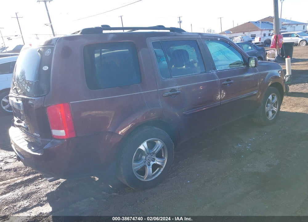 2013 HONDA PILOT EX-L VIN: 5FNYF4H55DB065622