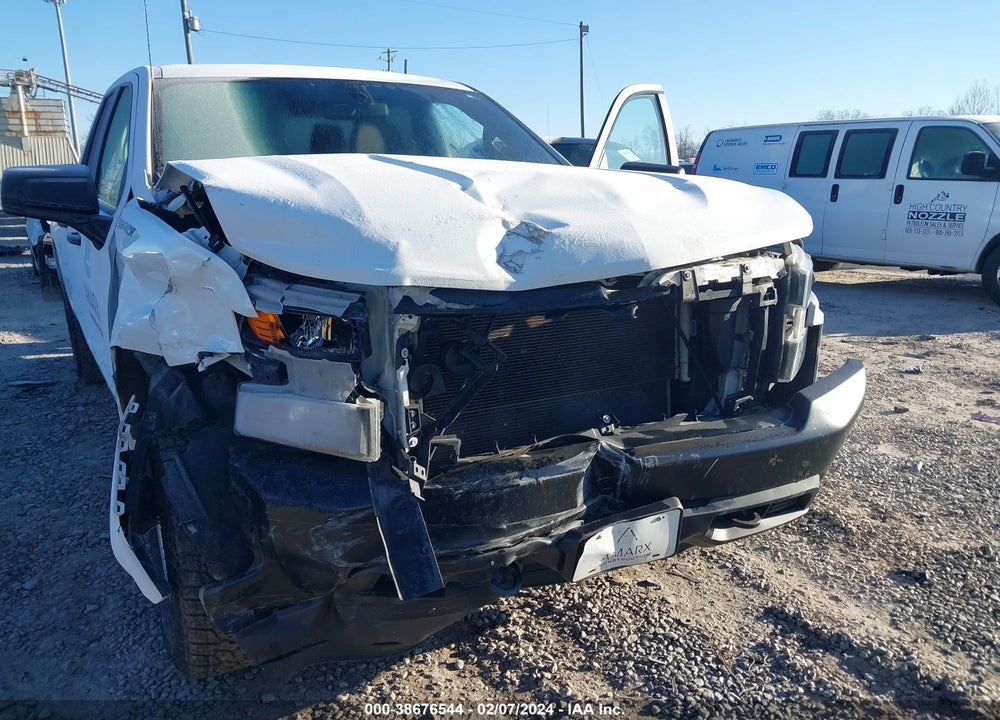 2021 CHEVROLET SILVERADO 1500 4WD DOUBLE CAB STANDARD BED WT VIN: 1GCRYAEH2MZ115463