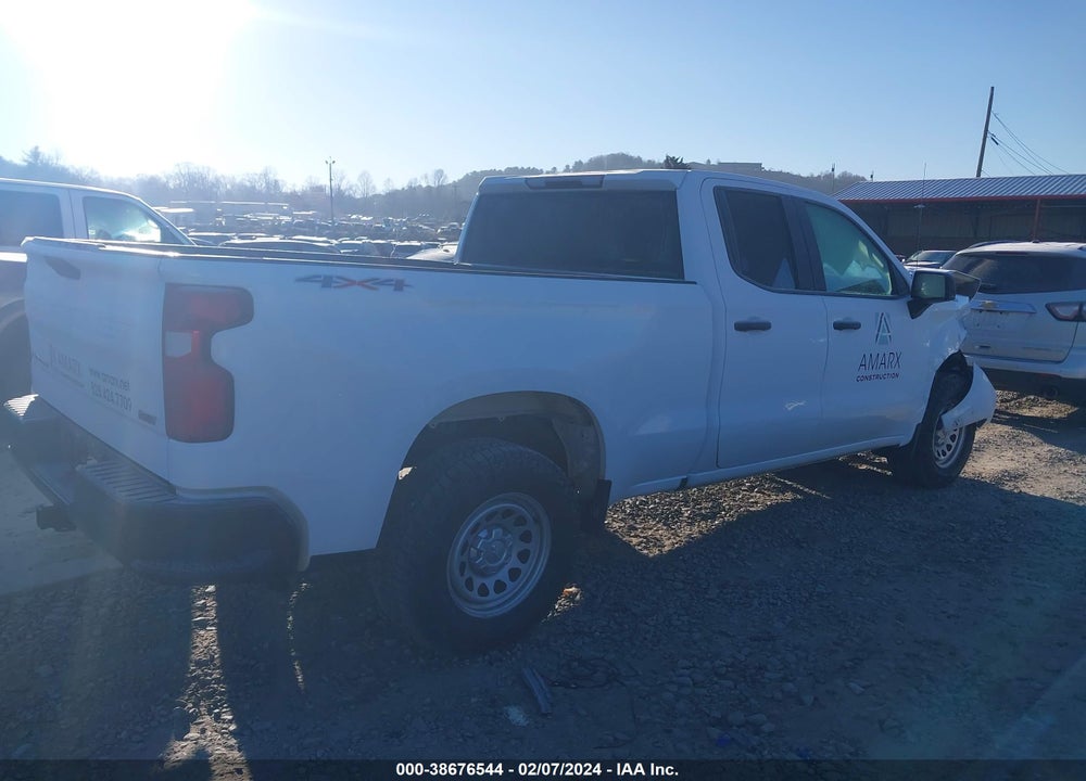 2021 CHEVROLET SILVERADO 1500 4WD DOUBLE CAB STANDARD BED WT VIN: 1GCRYAEH2MZ115463