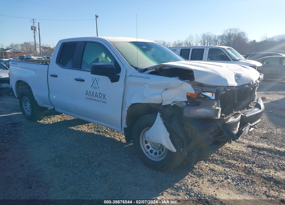 2021 CHEVROLET SILVERADO 1500 4WD DOUBLE CAB STANDARD BED WT VIN: 1GCRYAEH2MZ115463