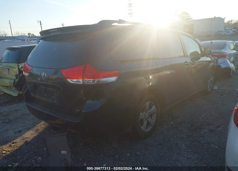 2011 TOYOTA SIENNA LE V6 VIN: 5TDKK3DC1BS001876