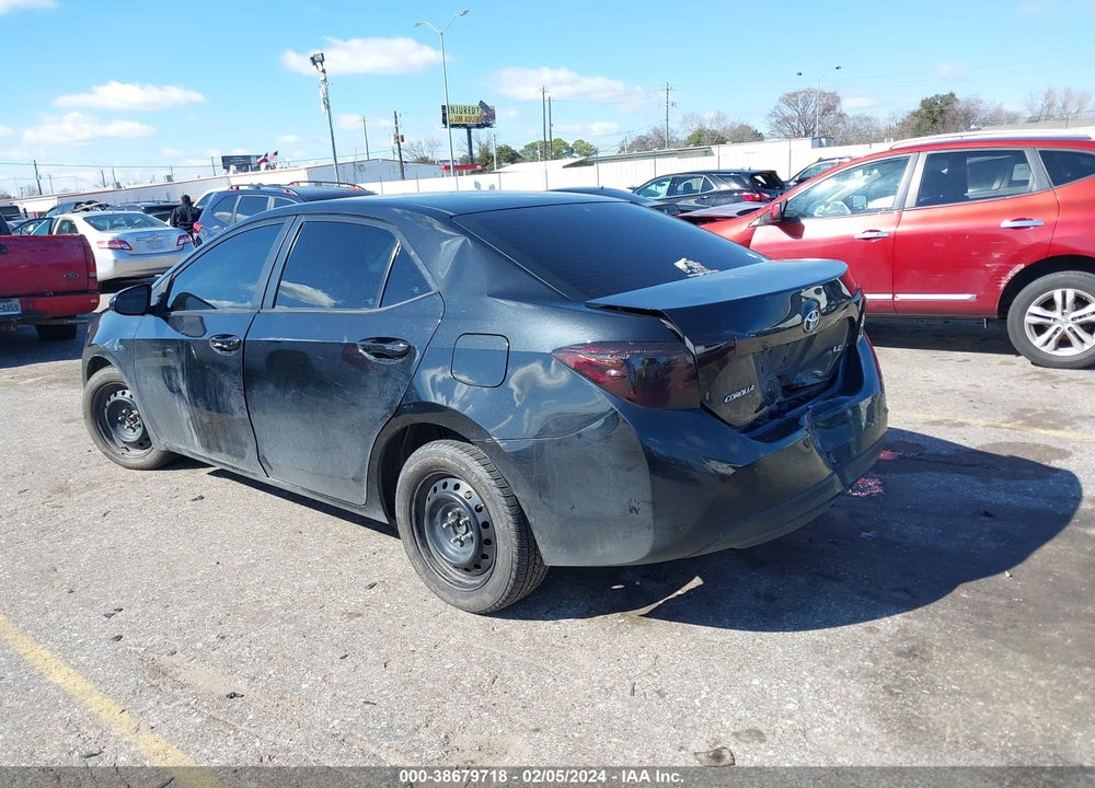 2019 TOYOTA COROLLA LE VIN: 2T1BURHE5KC229252