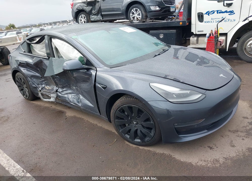2021 TESLA MODEL 3 LONG RANGE DUAL MOTOR ALL-WHEEL DRIVE VIN: 5YJ3E1EB6MF995325