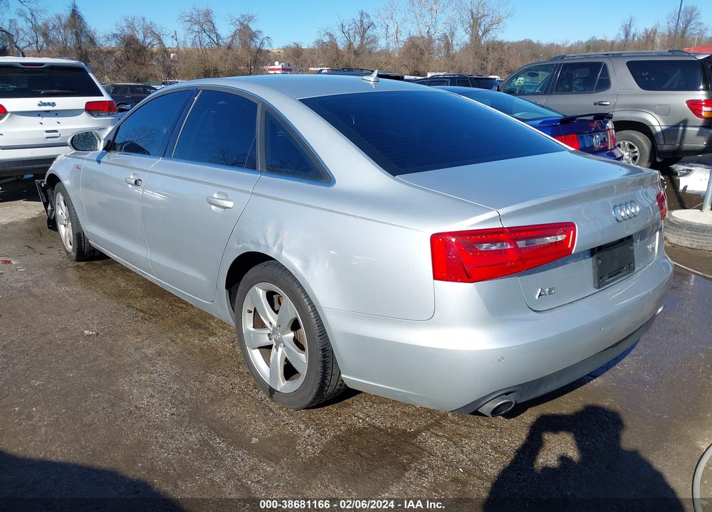 2012 AUDI A6 VIN: WAUGGAFC1CN039072
