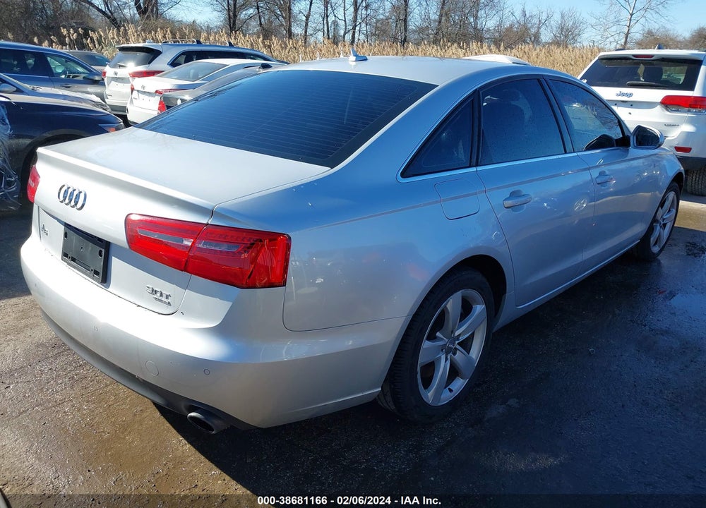 2012 AUDI A6 VIN: WAUGGAFC1CN039072