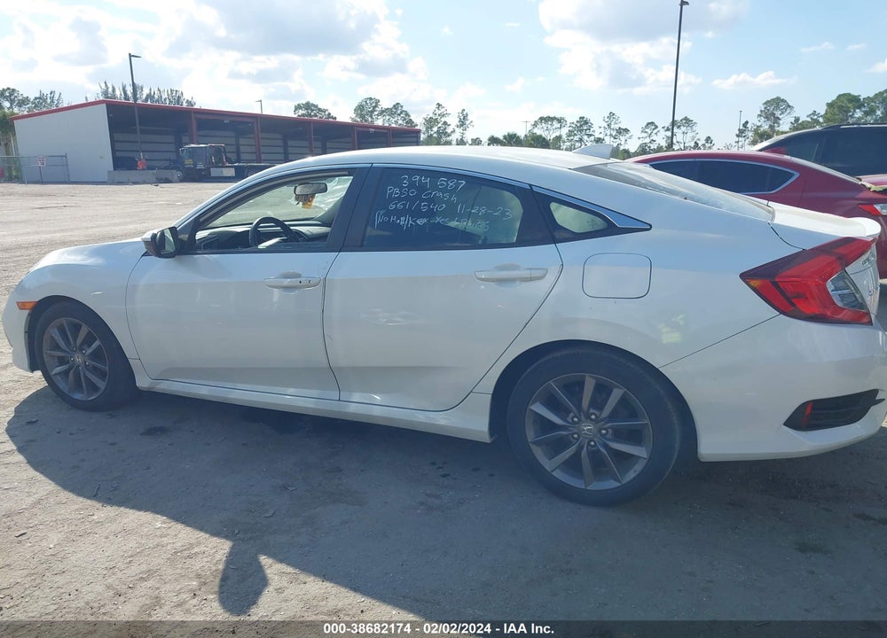 2019 HONDA CIVIC EX VIN: 19XFC1F39KE007421