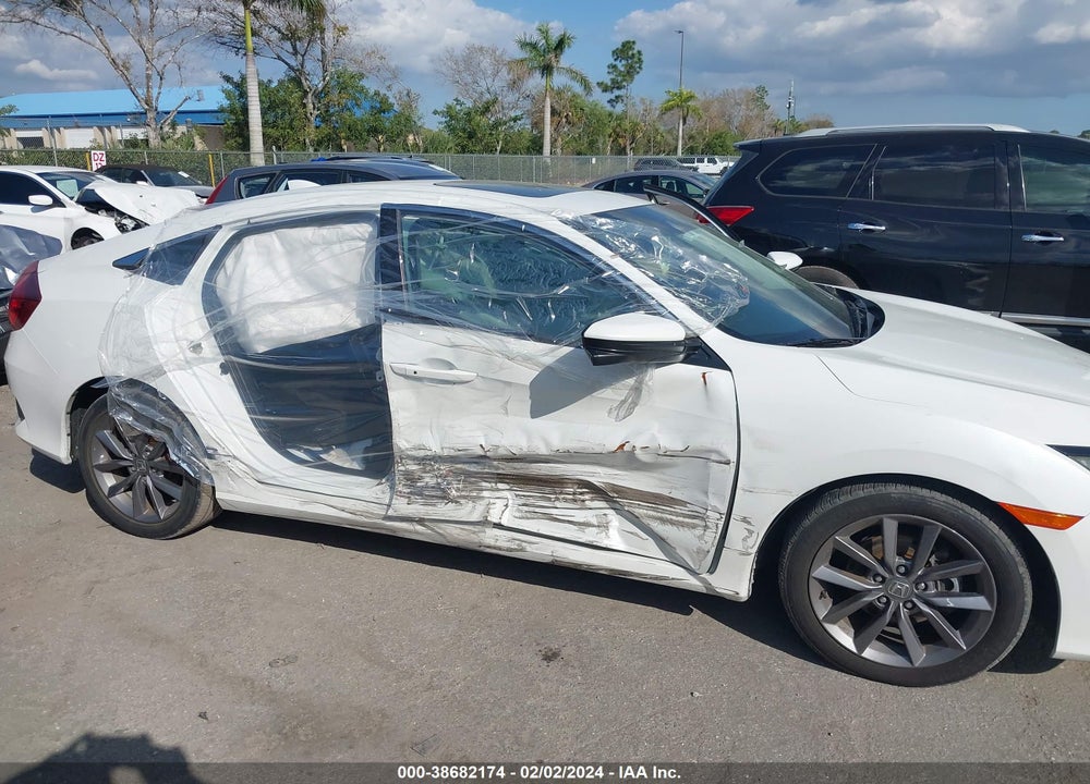 2019 HONDA CIVIC EX VIN: 19XFC1F39KE007421