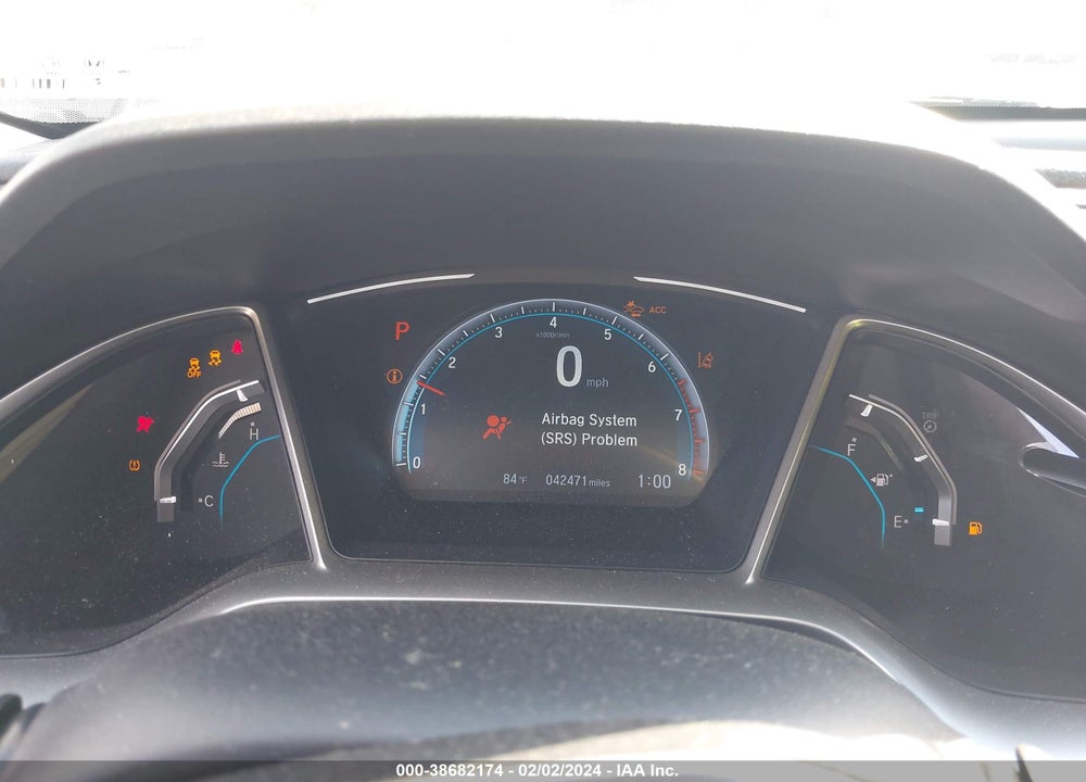 2019 HONDA CIVIC EX VIN: 19XFC1F39KE007421