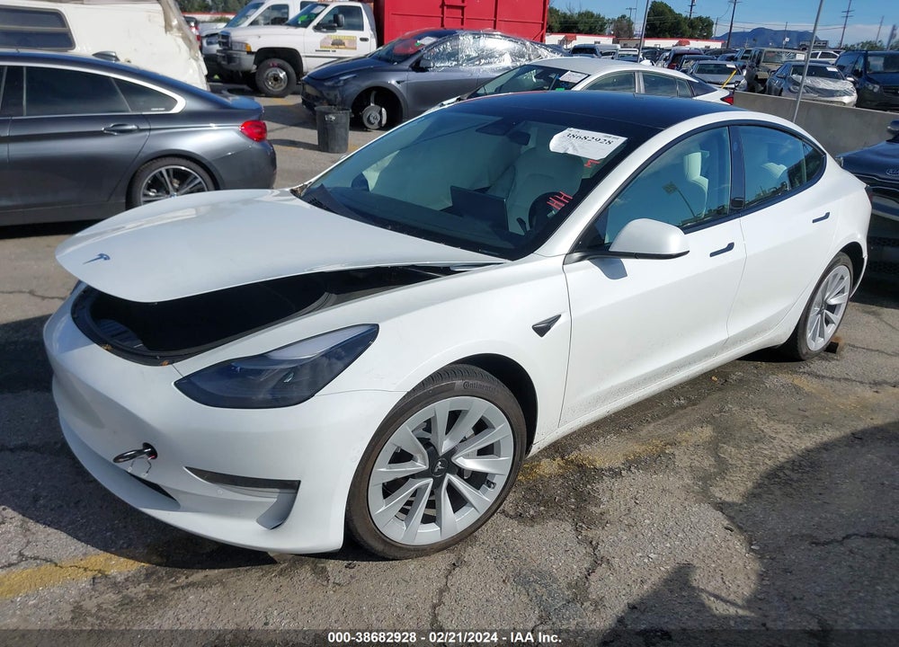 2022 TESLA MODEL 3 REAR-WHEEL DRIVE VIN: 5YJ3E1EA1NF372882