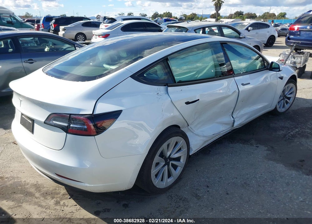 2022 TESLA MODEL 3 REAR-WHEEL DRIVE VIN: 5YJ3E1EA1NF372882