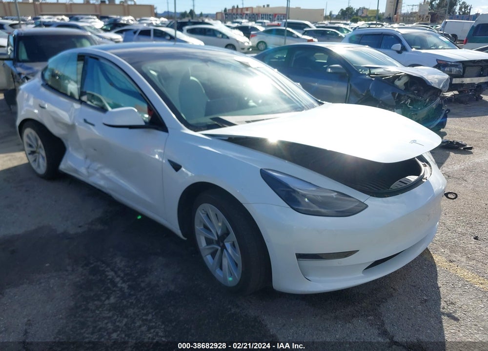 2022 TESLA MODEL 3 REAR-WHEEL DRIVE VIN: 5YJ3E1EA1NF372882