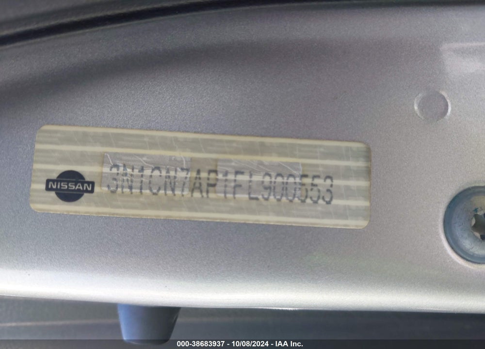 2015 NISSAN VERSA 1.6 S/1.6 S+/1.6 SL/1.6 SV VIN: 3N1CN7AP1FL900553