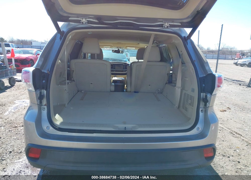 2014 TOYOTA HIGHLANDER XLE V6 VIN: 5TDKKRFH6ES011920