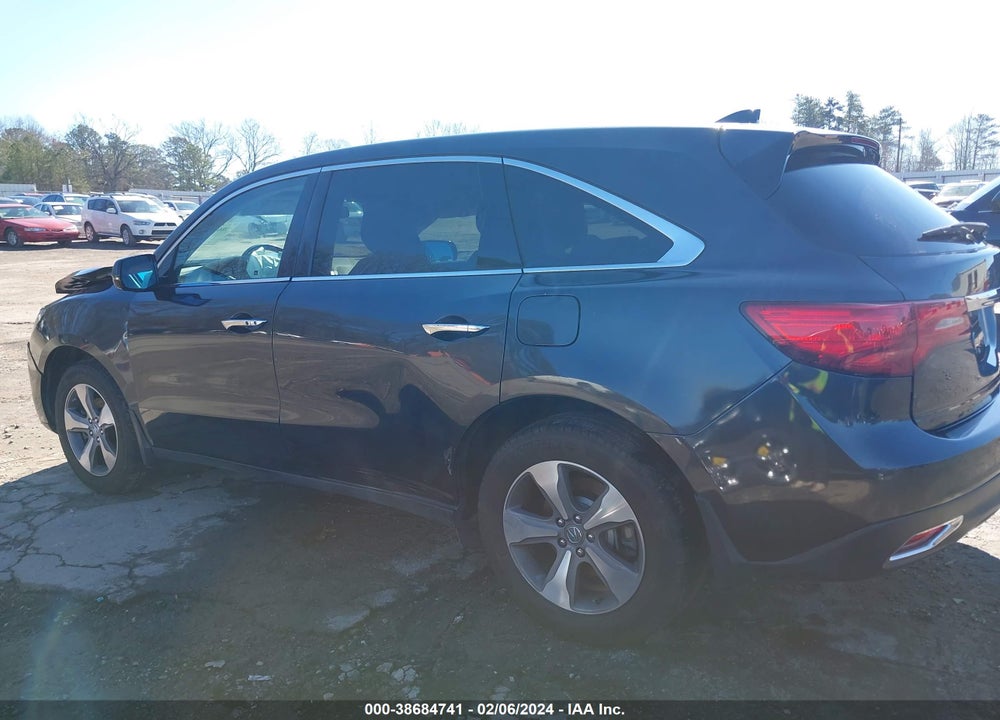 2014 ACURA MDX VIN: 5FRYD4H27EB016630
