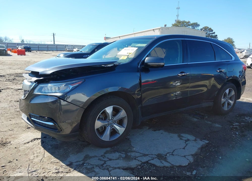 2014 ACURA MDX VIN: 5FRYD4H27EB016630