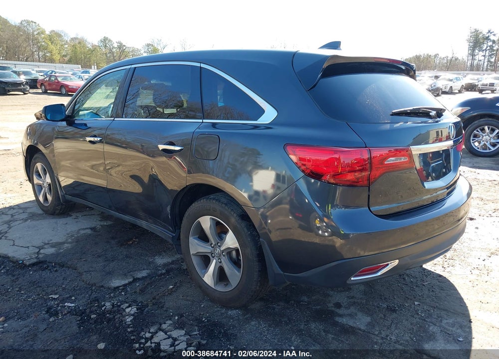 2014 ACURA MDX VIN: 5FRYD4H27EB016630