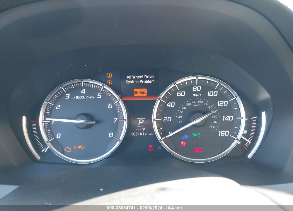 2014 ACURA MDX VIN: 5FRYD4H27EB016630