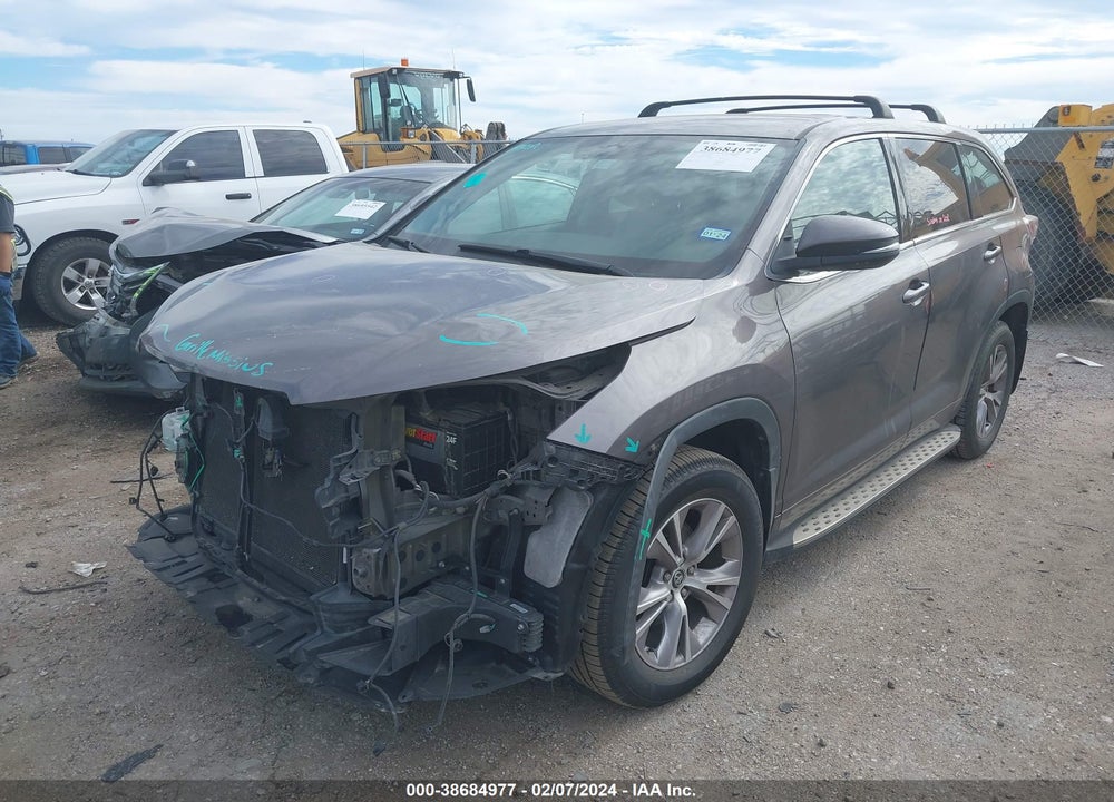 2016 TOYOTA HIGHLANDER LE PLUS V6 VIN: 5TDZKRFH5GS134898