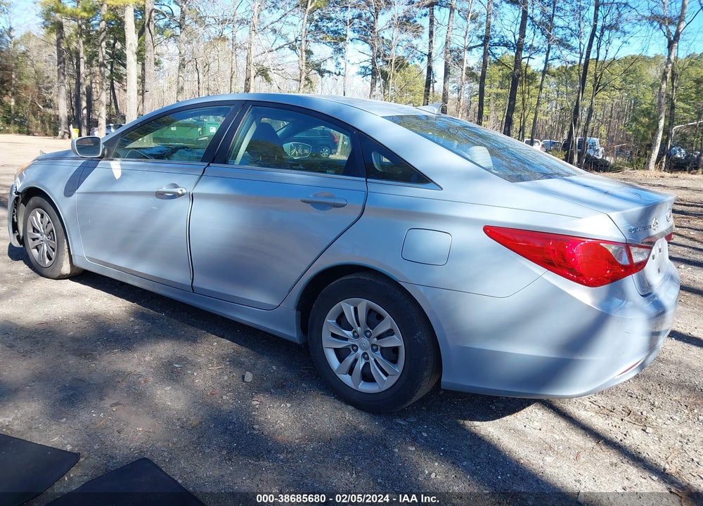 2013 HYUNDAI SONATA GLS VIN: 5NPEB4AC8DH516681