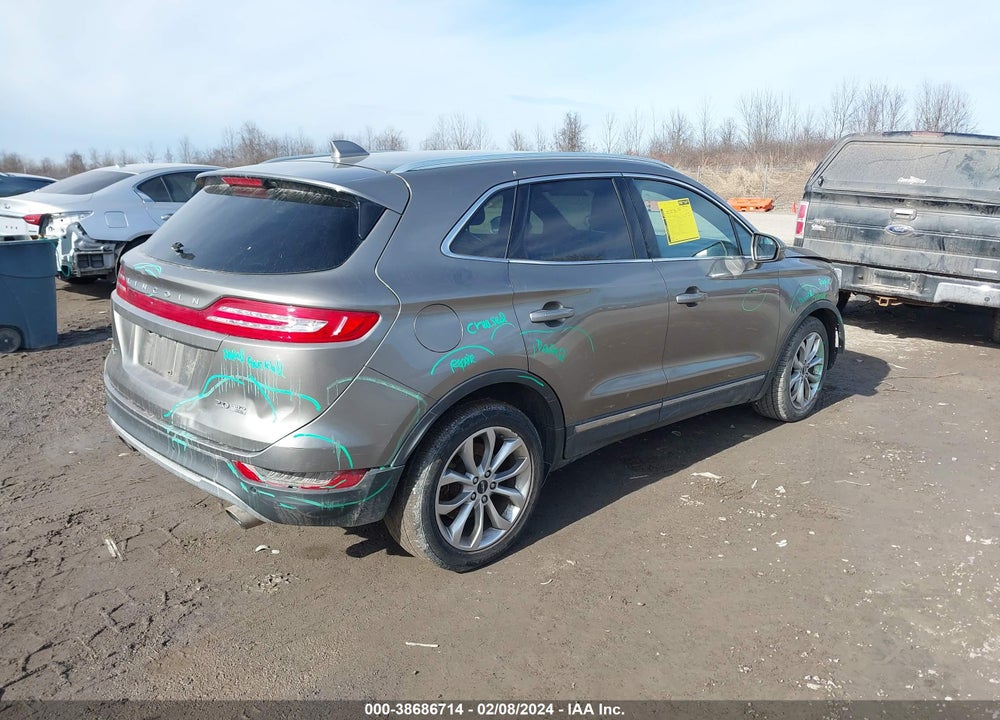 2016 LINCOLN MKC SELECT VIN: 5LMCJ2D91GUJ18276