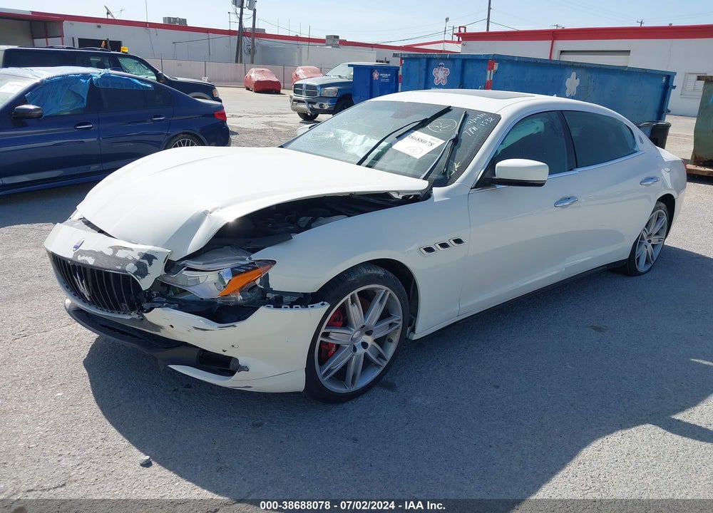 2016 MASERATI QUATTROPORTE S VIN: ZAM56RPA6G1188594