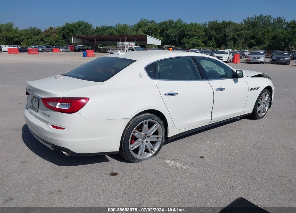2016 MASERATI QUATTROPORTE S VIN: ZAM56RPA6G1188594